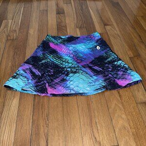 Dona Jo Mermaid Skirt Skort Ruffle Multicolored Pickleball Tennis Golf Size 1